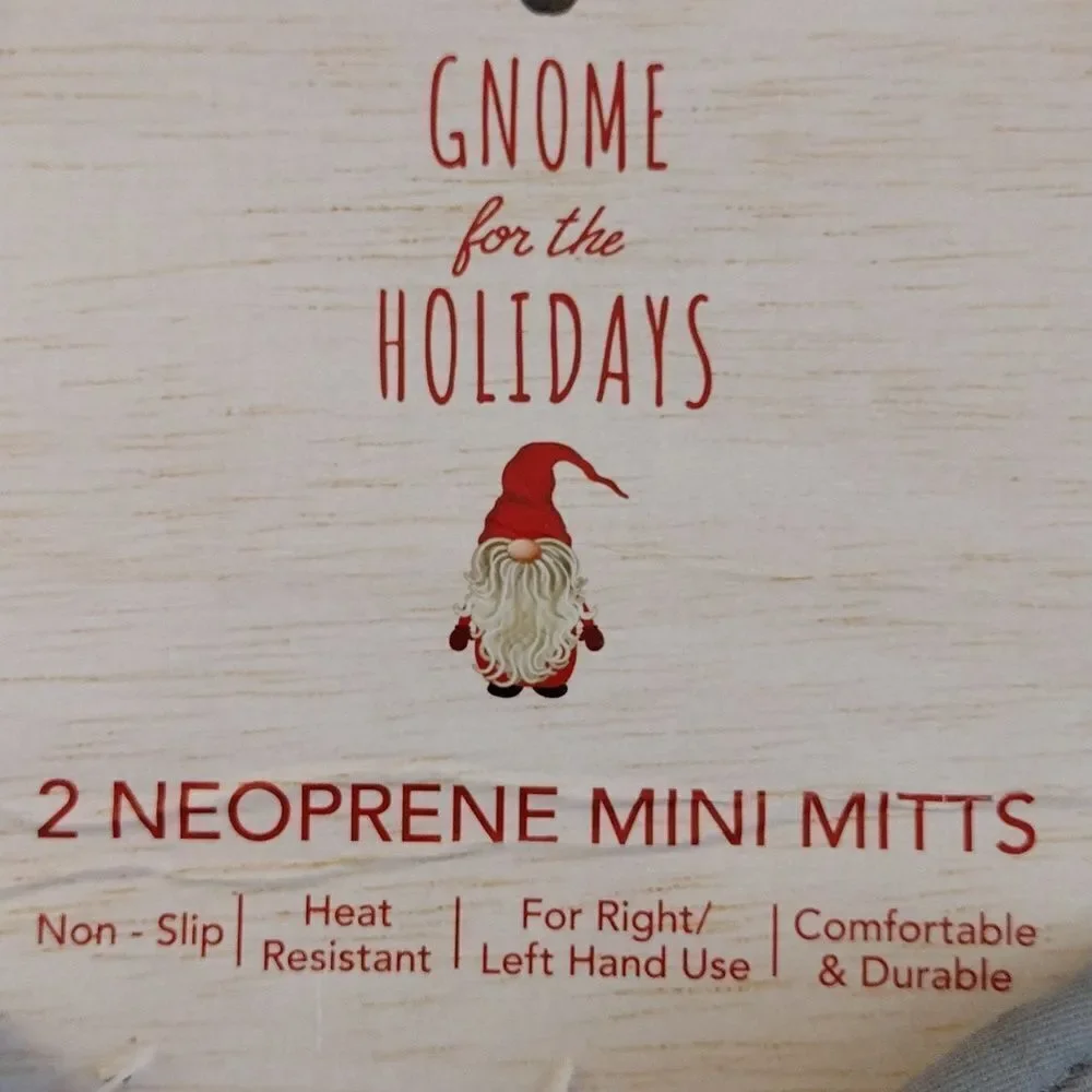 Christmas Themed Pot Holder Towel‎ Set & Mini Mitts Kitchen Bundle NWT